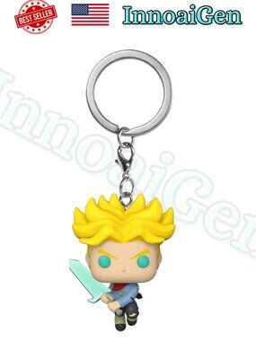 Funko Pocket Pop Keychain Dragon Ball Super Saiyan Trunks with Sword Vinyl New
